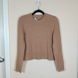 Tibi Cashmere Brown Crew Neck Sweater